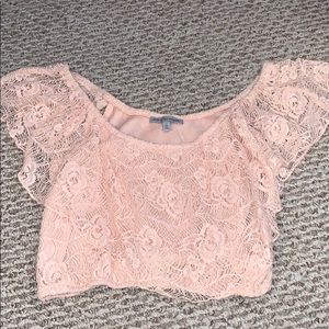 laced crop top